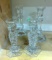 2 Pairs of Crystal Candle Holders