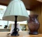 Desk Lamp with LED Glass Vase