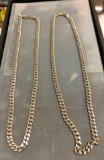 Pair of 18kGF Necklaces - Not Reactive To Magnet