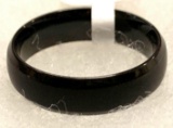 Black Titanium Steel ring size 10