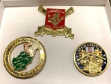 3 Military Challenge Coins