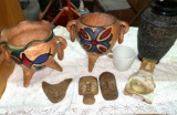 Vases, Masks, and Marble Cup Holders