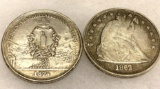 1874 and 1862 Coins Silver?
