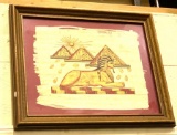 Framed Egyptian Papyrus 24