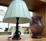 Desk Lamp with LED Glass Vase