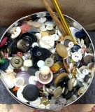 Tin Full of Buttons- Some Vintage