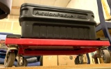 Rubbermaid Action Packer Tool Bin and a 4 Wheel Cart