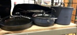 Large Lot of Kirkland Signature Pots and Pans with Lids