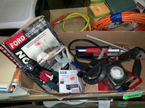 Misc Hand Tools- Grease Gun, Filter, wrench-Crimping tool etc