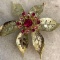 Vintage Sarah Coventry Flower Brooch- Signed