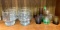 Collection of Shot Glasses and 4 Drinking Glasses