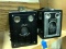 2 Kodak Brownie Box Cameras