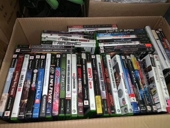 Large Lot of Playstation 2 and Xbox Video Games