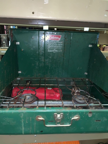 Large Coleman Camp Stove with Burner