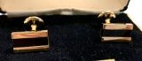 Cufflinks Gold Onyx From Nordstrom in box