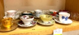 10 Tea Cups and Saucers