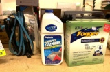 2 Boxes of Zodiac Foggers and Rug Doctor Carpet Cleaner and iron