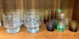 Collection of Shot Glasses and 4 Drinking Glasses