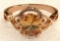 Rose Gold Color Oval Cut Morganite Ring Size 9