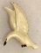 Vintage Ivory Brooch Canadian Goose From Alaska- Hand Carved- Signed