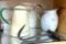 Lot of Old and Rustic Pitchers and hook