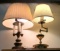 2 Brass Table Lamps- Each 18