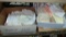 3 Boxes of Vintage Dollies and Vintage embroidered Napkins and Handkerchiefs