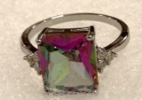 Fire Mystic Topaz Ring Size 8