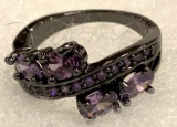 Purple Amethyst ring Size 8