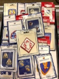 Large Lot of Military Pins/ Patches (All New)