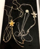 4 Vintage slide Pendant Necklace