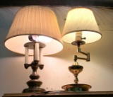 2 Brass Table Lamps- Each 18