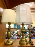 3 Brass Table Lamps