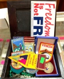 Jewelry Box with Patches, Metal, Sticker etc