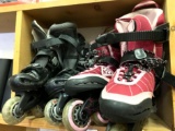 2 Pairs of Kids Roller Blades