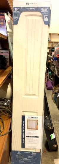 2 New Jeldwen 2 Panel Planked Molded Bi Fold Doors