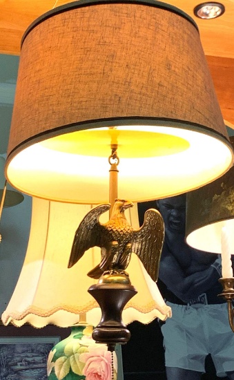 Vintage Hanging Eagle Lamp