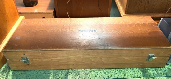 Vintage starrett Wood Case 31" x 11"