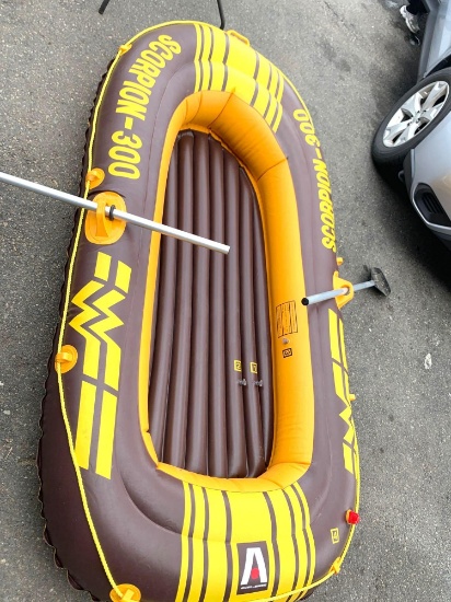 Scorpion-300 rubber Boat with Oars (3 Person)