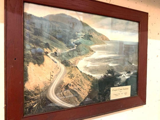 Framed Oregon Coast Highway 23" x 18"