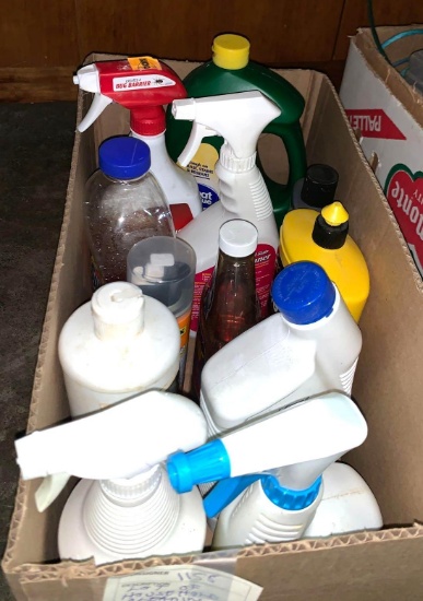 Lot of Household Cleaning Supplies/ Chemicals