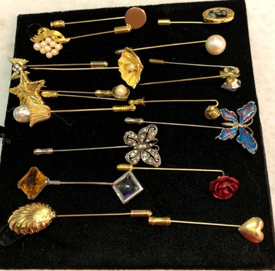 18 Vintage Hat Pins