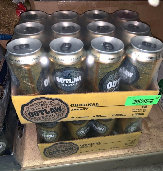 24 Cans of Original flavor Outlaw Energy Drinks