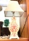 Red and White Table Lamp 24