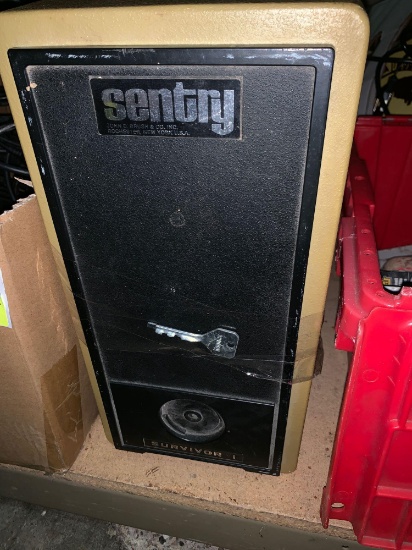 Sentry Safe with Key 15" x 8" x 12.5"