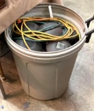 Rubbermaid Trash can with Lid, Yard Lights, extension cord etc