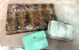 Lot of Animal Skin Purses/ Wallets