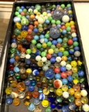 Aprox 150 Marbles- Some Vintage, Art Glass, Swirled and Crackle Finish and Shooters