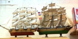 1869 Cutty Lark Ship and 1790? USS Constitution Ship Models