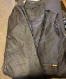 2 Pairs of Women's Leather Pants size 12 and 16 and Leather Vest size xl